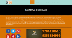 Desktop Screenshot of car-rental-chandigarh.com