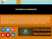 Tablet Screenshot of car-rental-chandigarh.com